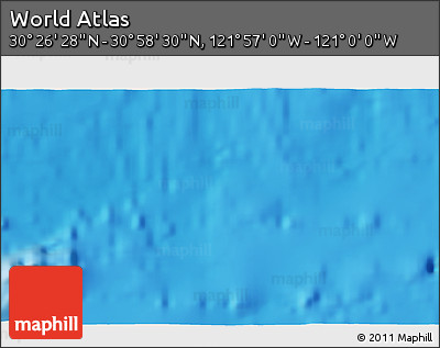 Physical 3D Map of the Area around 30° 42' 29" N, 121° 28' 29" W