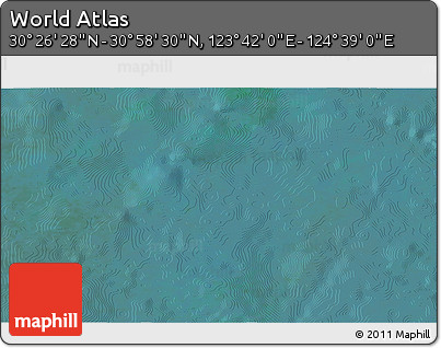 Satellite 3D Map of the Area around 30° 42' 29" N, 124° 10' 30" E