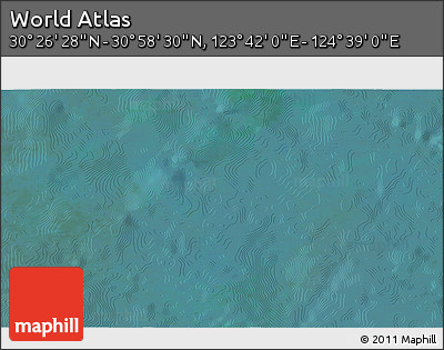 Satellite 3D Map of the Area around 30° 42' 29" N, 124° 10' 30" E