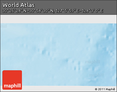 Physical 3D Map of the Area around 30° 42' 29" N, 127° 34' 30" E