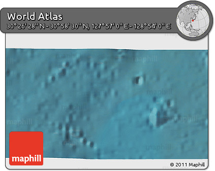 Satellite 3D Map of the Area around 30° 42' 29" N, 128° 25' 30" E