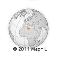 Outline Map of the Area around 30° 42' 29" N, 12° 49' 29" E, rectangular outline