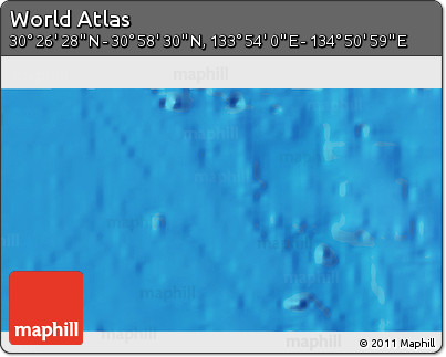 Physical 3D Map of the Area around 30° 42' 29" N, 134° 22' 30" E