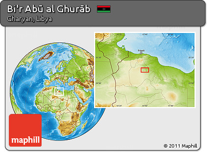 Physical Location Map of Bi'r Abū Al Ghurāb