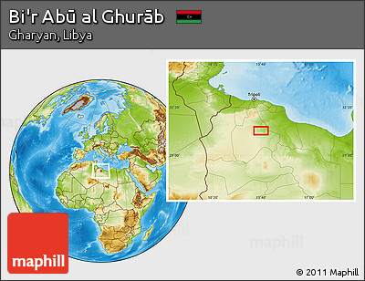 Physical Location Map of Bi'r Abū Al Ghurāb