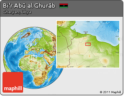 Physical Location Map of Bi'r Abū Al Ghurāb