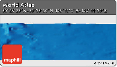 Physical Panoramic Map of the Area around 30° 42' 29" N, 143° 43' 29" E