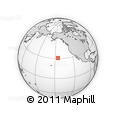 Outline Map of the Area around 30° 42' 29" N, 145° 16' 30" W, rectangular outline