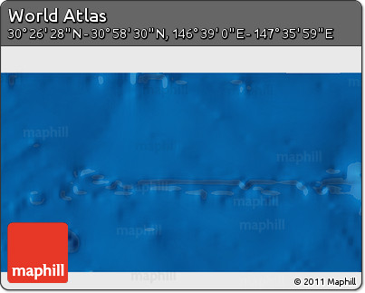 Physical 3D Map of the Area around 30° 42' 29" N, 147° 7' 30" E