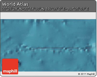 Satellite 3D Map of the Area around 30° 42' 29" N, 147° 7' 30" E