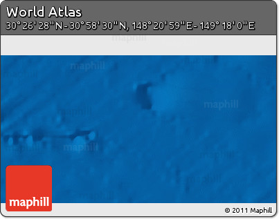Physical 3D Map of the Area around 30° 42' 29" N, 148° 49' 29" E