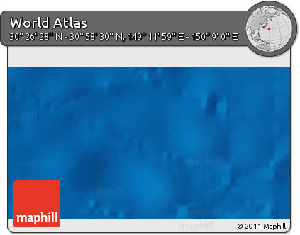 Physical 3D Map of the Area around 30° 42' 29" N, 149° 40' 30" E