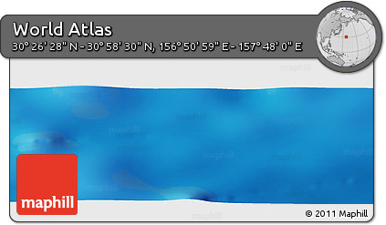 Physical Panoramic Map of the Area around 30° 42' 29" N, 157° 19' 29" E