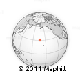 Outline Map of the Area around 30° 42' 29" N, 163° 7' 30" W, rectangular outline