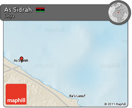 Shaded Relief 3D Map of As Sidrah