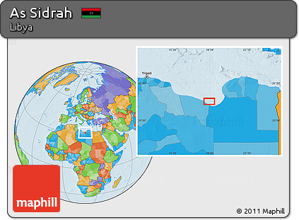 Political Location Map of As Sidrah