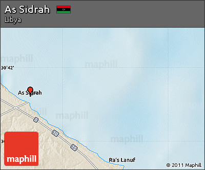 Shaded Relief Map of As Sidrah