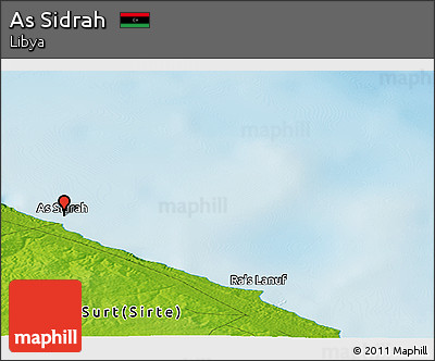 Physical Panoramic Map of As Sidrah