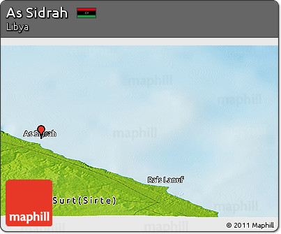 Physical Panoramic Map of As Sidrah