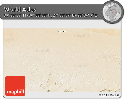 Satellite 3D Map of the Area around 30° 42' 29" N, 28° 7' 30" E