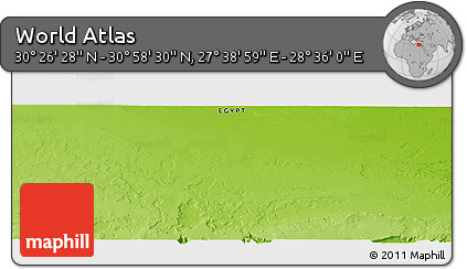 Physical Panoramic Map of the Area around 30° 42' 29" N, 28° 7' 30" E