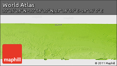 Physical Panoramic Map of the Area around 30° 42' 29" N, 28° 7' 30" E