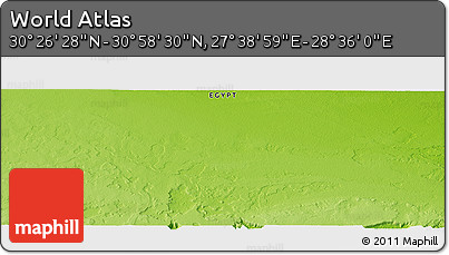 Physical Panoramic Map of the Area around 30° 42' 29" N, 28° 7' 30" E