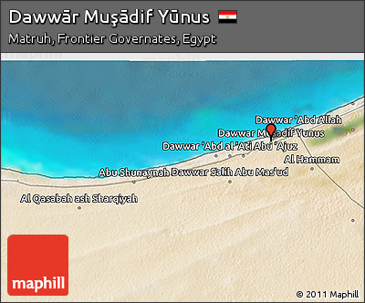 Satellite 3D Map of Dawwār Muşādif Yūnus
