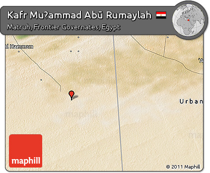 Satellite 3D Map of Kafr Muḩammad Abū Rumaylah