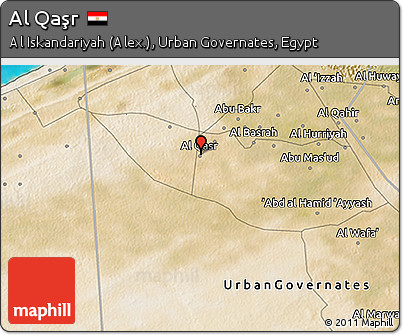 Satellite 3D Map of Al Qaşr