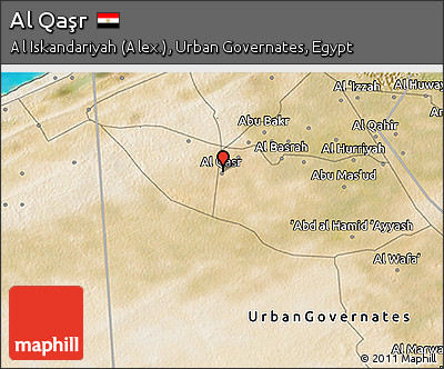 Satellite 3D Map of Al Qaşr