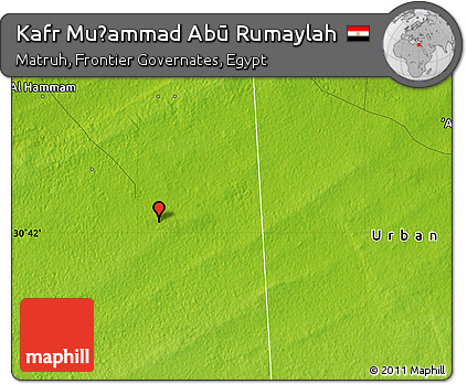 Physical Map of Kafr Muḩammad Abū Rumaylah