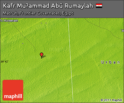 Physical Map of Kafr Muḩammad Abū Rumaylah