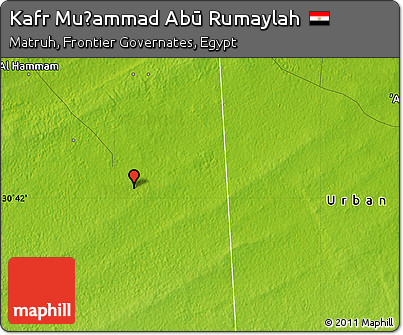Physical Map of Kafr Muḩammad Abū Rumaylah