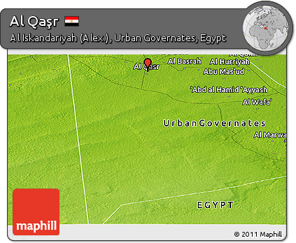 Physical Panoramic Map of Al Qaşr