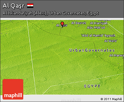 Physical Panoramic Map of Al Qaşr