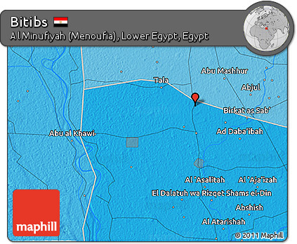 Political 3D Map of Bitibs