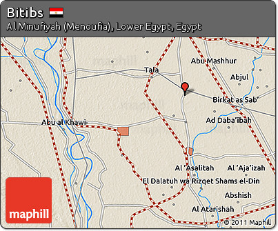 Shaded Relief 3D Map of Bitibs
