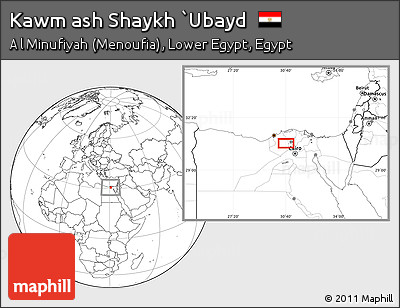 Blank Location Map of Kawm Ash Shaykh `Ubayd