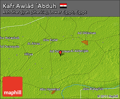 Physical 3D Map of Kafr Awlād `Abduh