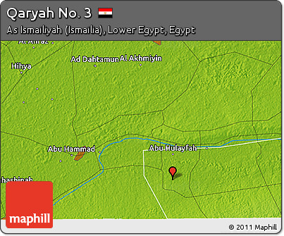 Physical 3D Map of Qaryah No. 3