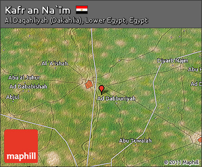 Satellite 3D Map of Kafr An Na`īm