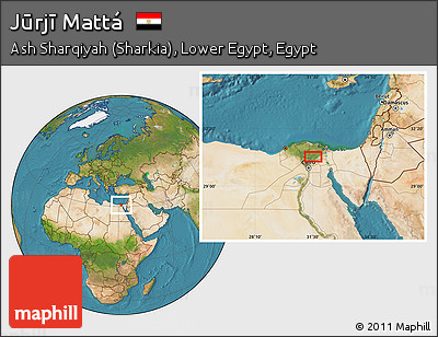 Satellite Location Map of Jūrjī Mattá