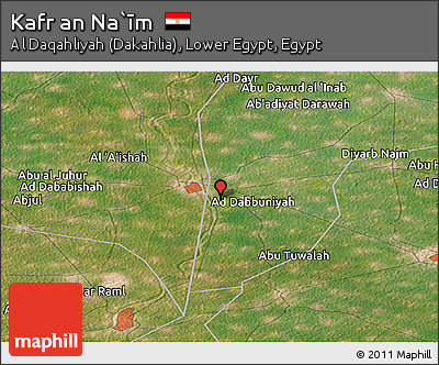 Satellite Panoramic Map of Kafr An Na`īm