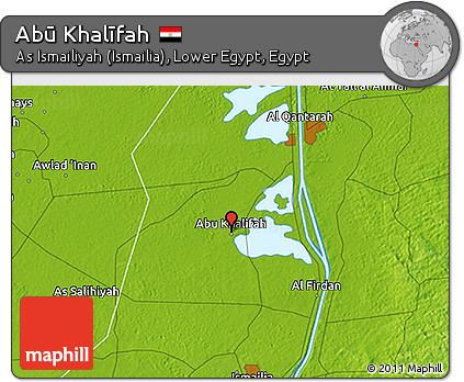 Physical 3D Map of Abū Khalīfah