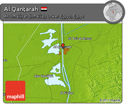 Physical 3D Map of Al Qanţarah