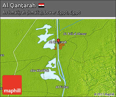 Physical 3D Map of Al Qanţarah