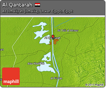 Physical 3D Map of Al Qanţarah