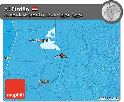 Political 3D Map of Al Firdān