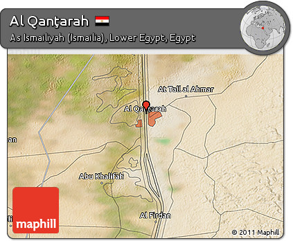 Satellite 3D Map of Al Qanţarah